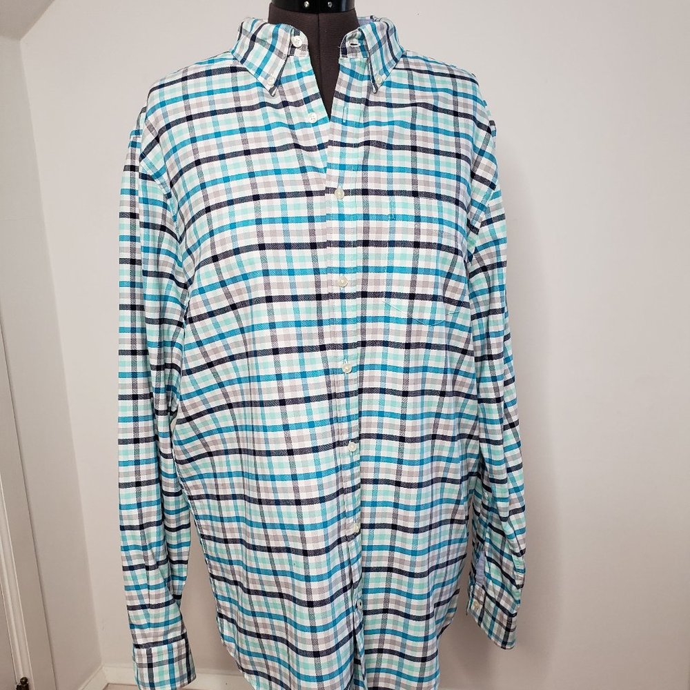 AEO American Eagle Plaid Shirt XLT